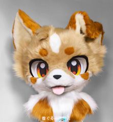 着ぐるみヘッド 全頭ヘッド ケモノ 猫 ファースーツ ぬいぐるみ