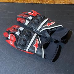 Alpinestars バイク用グローブ 赤黒