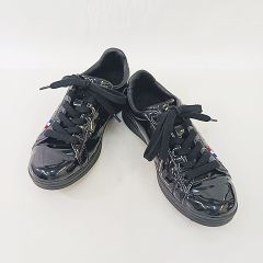ルコックスポルティフ le coq sportif シューズ スニーカー ローカット  エナメル ブラック 黒 22.5