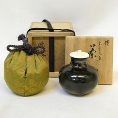 七寸】釜師 畠春斎作 笹爪虫喰 五徳 風炉用 茶道具【中古 美品