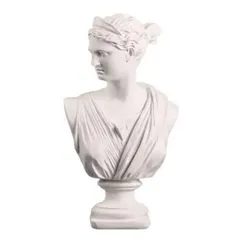 置物 オブジェ ギリシャ神話 女神 上半身 白い彫刻風 ヨーロッパ 北欧 リアル 飾り アンティーク 古代ローマ モダン おしゃれ クール 玄関