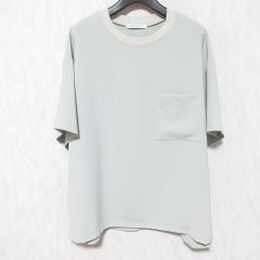 BEAUTY&YOUTH ビューティー&ユース ユナイテッドアローズ ポケット カットソー Tシャツ 1617-248-5840 ライトカーキ レディース 春 夏 中古 古着 USED 美品