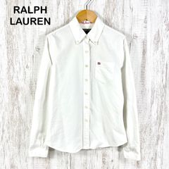 POLO JEANS CO.RALPH LAUREN 폴로진 컴퍼니럴 플로렌 원포인트 로고 자수 BD 긴팔 셔츠 화이트