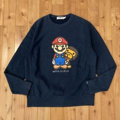 Nintendo × BAPE マリオ マイロ 長袖スウェット Mサイズ a bathing ape
