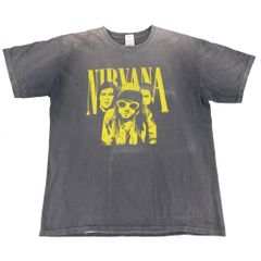 NIRVANA ニルヴァーナ バンドTシャツ 墨黒 anvil Lサイズ カートコバーン