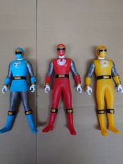 フィギュア 忍風戦隊ハリケンジャー ソフビ フィギュア 3体セット ジャンク