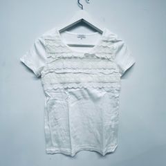 MACKINTOSH PHILOSOPHY マッキントッシュフィロソフィーレース カットソー size38/白
