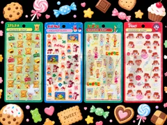 新作✨ ボンボンドロップシール じゃがりこ クッピーラムネ  コアラのマーチ ぺこちゃん 4種セット 順次発送