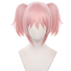 【新品】 Trovecos 鹿目まどか かなめ まどか ウィッグ アニメコスプレ ウィッグ 仮装 cosplay wig 道具 コスチューム 小物 ハロウィン クリスマス 文化祭 【専用ネット付き】 1