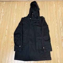 【JOURNAL STANDARD】フード付き モッズコート ブラック Sサイズ. E-5