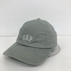 美品 GAP/ギャップ ロゴ刺繍 コットン キャップ/帽子 グレー 57/60cm ONE SIZE[OB04881]