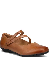 タオスフットウェア レディース シューズ パンプス レザー Taos Footwear Banter Leather Mary Jane Flats Caramel