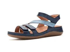 クラークス レディース シューズ サンダル Clarks Cecily Mix Blue Combi Leat ブルー
