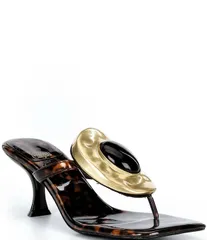 ジェフリー キャンベル レディース シューズ ヒール サンダル Jeffrey Campbell Bazaar Embellished Tortoise Sandals Tortoise Gold ゴ
