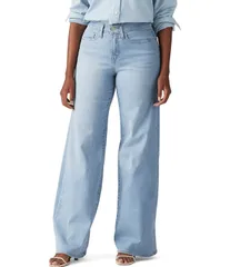 リーバイス レディース ボトムス デニムパンツ ワイドレッグ ジーンズ LevisR 318 Shaping Mid Rise Wide Leg Jeans Tall Glass Of Water
