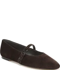 フランコサルト レディース シューズ パンプスエード Sarto by Franco Sarto Rubina Suede Pointed Toe Mary Jane Ballet Flats Dar