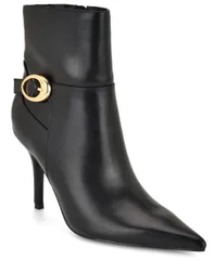 ナインウェスト レディース シューズ ブーツ・レインブーツ Nine West Womens Gretzy Pointed Toe Stiletto Dress Booties Black Smoot