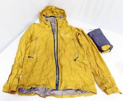 mont-bell モンベル ストームクルーザー ジャケット ゴアテックス XSサイズ イエロー レインウェア アウトドア用品☆0928-620/60・JN