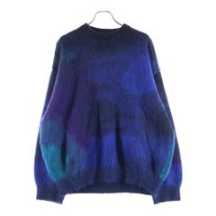 Stein (シュタイン) OVERSIZED GRADATION MOHAIR LS モヘア 長袖ニット セーター ブルー st.698
