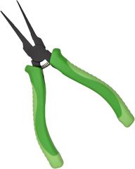 INJOYTEC 平やっとこ 幅広 極薄 マイクロヤットコ ンドメイド アクセサリー 平ペンチ 工具 平口リードペンチ ミニ 平ラジオペンチ ギザ付 ばね付 ジュエリーツール 手芸ツール アクセサリー作り ジュエリー製造用 手作り道具 (緑)