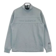 サイズ：4 NEW BALANCE GOLF ニューバランス  モックネック 裏起毛 長袖Tシャツ 総柄 グレー系 [240101784150] ゴルフウェア メンズ ストスト