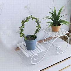 ☆プランター台　鉢置き　アイアンフラワースタンド　ガーデニング雑貨　インテリア　室内植物置き　植木鉢スタンド　飾り台 ガーデニング