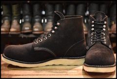 【8.5D 良品 11年】レッドウィング 8174 黒スエード アイリッシュセッター ラフアウト プレーントゥ ブーツ redwing HOPESMORE【GQ055】