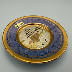 ★希少レトロ 彫金 名古屋城 飾皿 24KT. GOLD 絵皿 伝統工芸