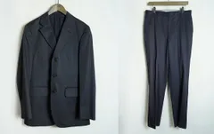 Paul Smith LONDON ポールスミス Loro Piana SPORT FABRICS ロロピアーナ ジャケット ＋ パンツ セットアップ スーツ 黒紺系 L 2572Q★4