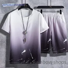 【新品未使用】メンズ　夏用　上下セット　2点セット Tシャツ　パンツ　ジャージ　男子用 ゆったり　スポーツウェア　セットアップ　運動　カジュアル　吸汗 速乾 通気