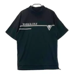 サイズ：44 MARK&LONA マークアンドロナ 2024年 半袖モックネックTシャツ  ブラック系 [240101669616] ゴルフウェア メンズ ストスト