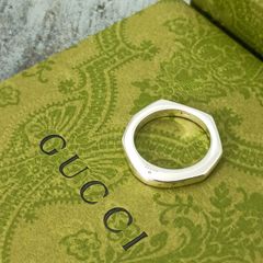 GUCCI　グッチ　13号　ナットリング 　ヘキサゴン　リング　指輪　レディース　メンズ　シルバー925 AG925