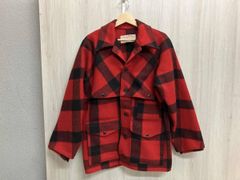 C.C. Filson フィルソン サイズ38 レッド×ブラック チェック柄 ウール100%