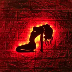 ウォールランプ 3D LED マルチカラー リモコン 調光 壁掛け 30cm USB ナイトライト 新品 送料無料