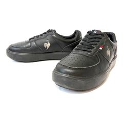 超軽量！ 毎日快適◎【le coq sportif】ルコックスポルティフ LCS ニーム LCS NIMES ローカット スニーカー スポーティ 歩きやすい ブラック レディース サイズ 24.0cm/M53169UU