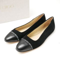 ■美品■JIMMY CHOO ジミーチュウ WATSON FLAT パンプス スエード フラットシューズ ブランド古着【中古】20260929/RB1051