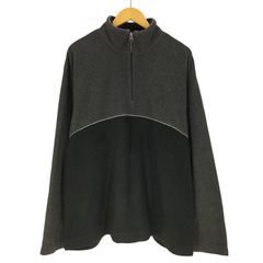 ギャップ Gap 90S オールド デカタグ リフレクター パイピング ハーフジップ フリース バイカラー ジャケット メンズ import：L 