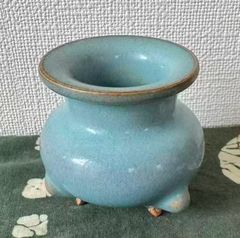 中国古陶磁器 鈞窯風 玉壺春瓶 青磁 窯変 骨董品 - メルカリ