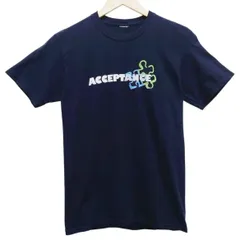 Good Friend Inc. グッドフレンド 半袖Tシャツ S相当 ブラック 黒 ACCEPTANCE プリントTシャツ パズルピース ロゴT メッセージT Autism Awareness USA古着 チャリティー 企業Tシャツ ストリート カジュアル系