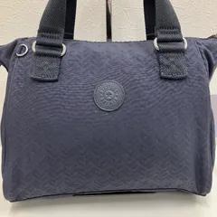 8556　Kipling キプリング　ハンドバッグ　ネイビー　レディース　軽量