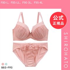 【新品】パンキュート トウィンクルシフォンレース ブラセット BCDEF80-95 大きいサイズ グラマー ブラジャー ショーツ セット 下着 PANCUTE(F80-L、F85-LL、F90-3L、F95-4L)