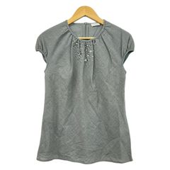 BRUNELLO CUCINELLI(ブルネロクチネリ) チュニック サイズM レディース美品 - グレー スタッズ