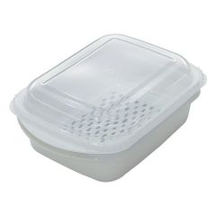 不動技研 電子レンジで調理 温野菜・蒸し器 1L 簡単 便利 グレー F-2657