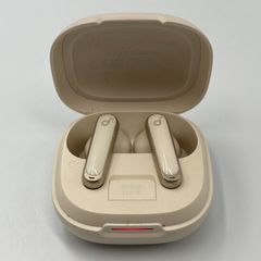 ■Anker Soundcore ワイヤレスイヤホン クリーム/ベージュ 完全ワイヤレス Bluetooth PHONE STAND付きケース 中古 イヤホン本体＋充電ケースセット