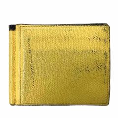 ヴァレクストラ Valextra マネークリップ 札入れ 財布 イエロー