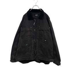 【Rugged Wear】 裏地フリース ペイント コーデュロイ襟 ダックジャケット Lining Fleece Duck Jacket S-7930