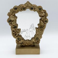 【中古】現状渡 美女と野獣 LEDミラー ディズニーストア限定 ベル 鏡[17]