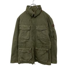 【Timberland】 フード収納 ミリタリー ツリーロゴ 裏ボアハンティングジャケット Hunting Jacket S-7958