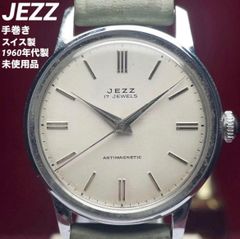1960年代製 簡易調整済】LANCO 17石 手巻 スイス製 当時物革ベルト 