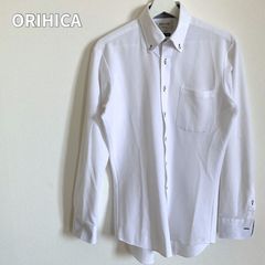 ORIHICA オリヒカ　スーパーノンアイロン　シャツ　ホワイト　Mサイズ　長袖　【205】